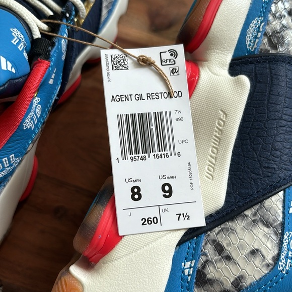 ADIDAS USA themed Agent Gil Restomod- Gilbert Arenas Basketball Shoes Men 8 Wm 9 - Picture 14 of 14